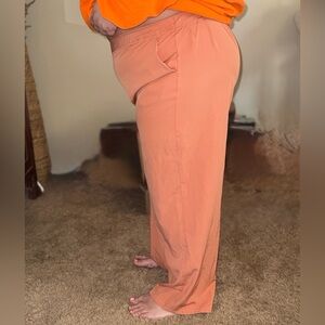 Orange Casual Pants